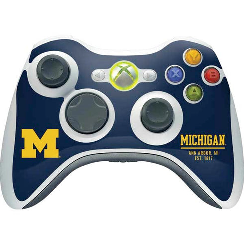 Ann Arbor Est 1817 Xbox 360 Wireless Controller Skin