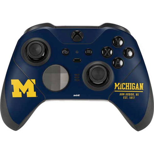 University of Michigan Ann Arbor Est 1817 Xbox Elite Wireless Controller Series 2 Skin