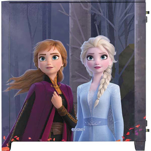 Disney Frozen II Anna and Elsa Corsair 4000D Tempered Glass Mid-Tower ATX Case Skin