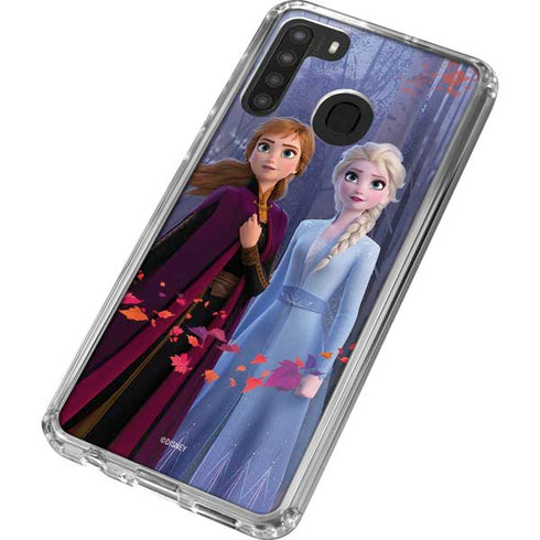 Disney Frozen II Anna and Elsa Galaxy A21 Clear Case