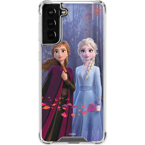 Disney Frozen II Anna and Elsa Galaxy S21 FE Clear Case