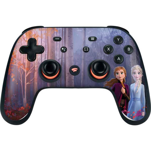 Disney Frozen II Anna and Elsa Google Stadia Controller Skin