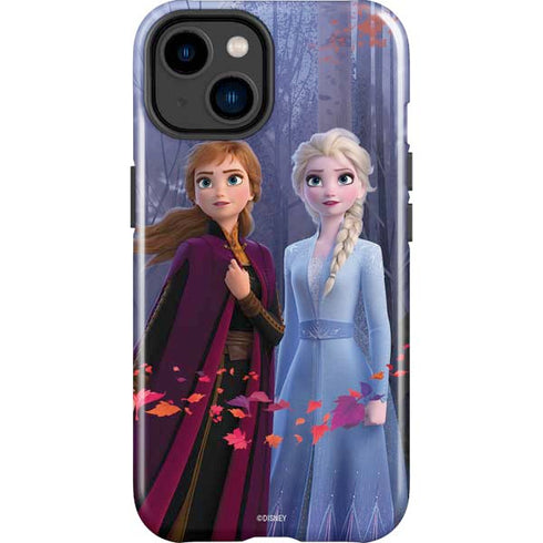 Disney Frozen II Anna and Elsa iPhone 14 Plus Impact Case