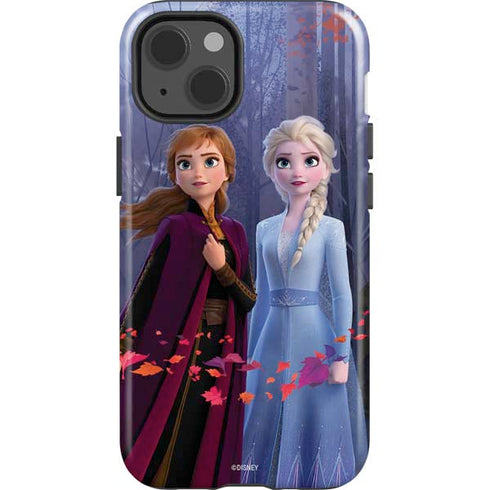 Disney Frozen II Anna and Elsa iPhone 15 Impact Case