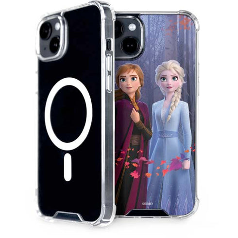 Disney Frozen II Anna and Elsa iPhone 15 Plus MagSafe Case