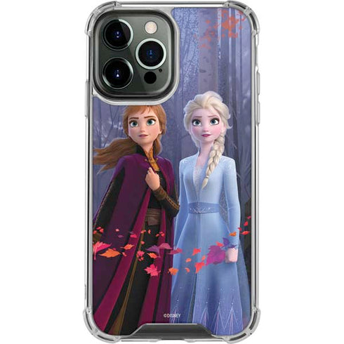 Disney Frozen II Anna and Elsa iPhone 15 Pro Max Clear Case