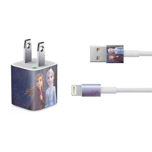 Disney Frozen II Anna and Elsa iPhone Charger (5W USB) Skin