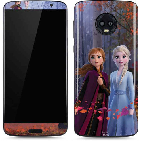 Disney Frozen II Anna and Elsa Moto G6 Skin