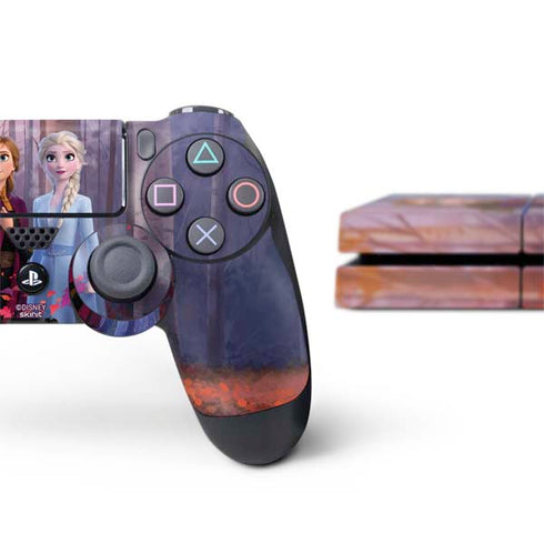 Disney Frozen II Anna and Elsa PS4 Console and Controller Bundle Skin