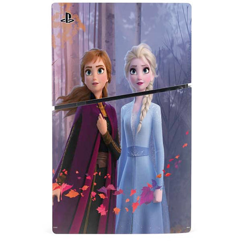 Disney Frozen II Anna and Elsa PS5 Slim Digital Edition Bundle Skin