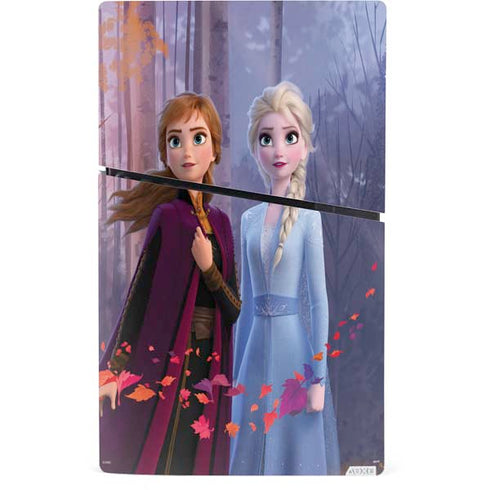 Disney Frozen II Anna and Elsa PS5 Slim Digital Edition Bundle Skin