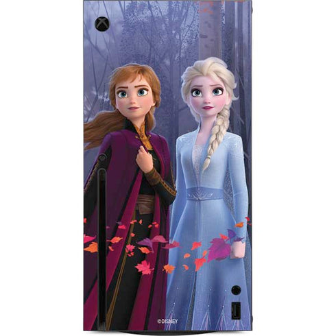 Disney Frozen II Anna and Elsa Xbox Series X Console Skin