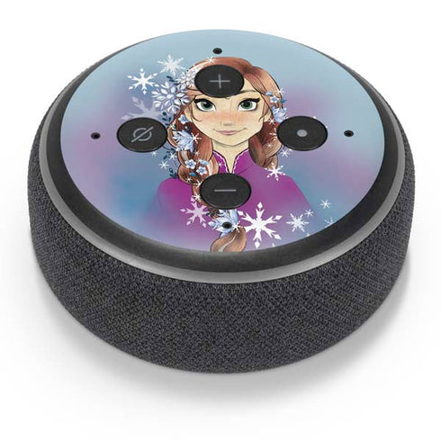 Disney Frozen Anna Portrait Amazon Echo Dot Skin