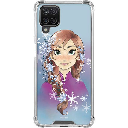 Disney Frozen Anna Portrait Galaxy A12 Clear Case