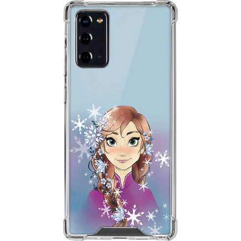 Disney Frozen Anna Portrait Galaxy Note20 5G Clear Case