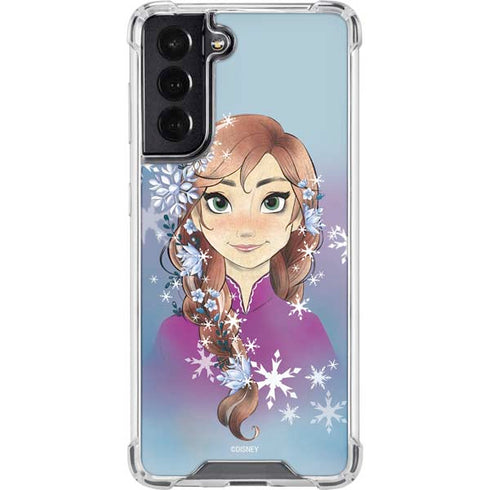 Disney Frozen Anna Portrait Galaxy S22 Clear Case