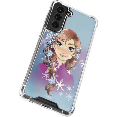 Disney Frozen Anna Portrait Galaxy S22 Plus Clear Case