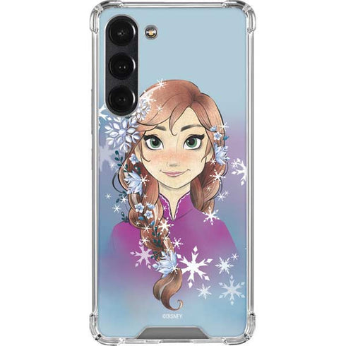Disney Frozen Anna Portrait Galaxy S23 Plus Clear Case