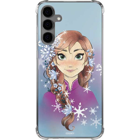 Disney Frozen Anna Portrait Galaxy S24 Plus Clear Case