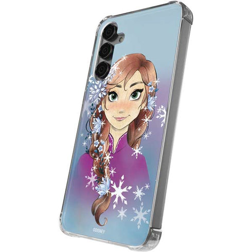 Disney Frozen Anna Portrait Galaxy S24 Plus Clear Case