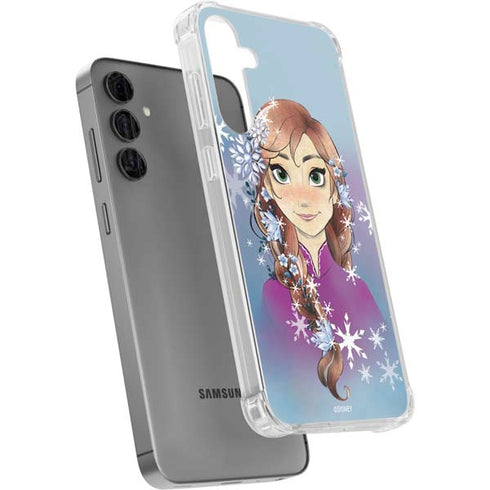 Disney Frozen Anna Portrait Galaxy S24 Plus Clear Case