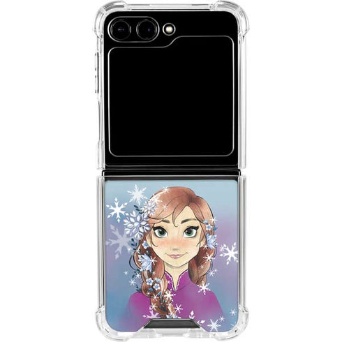 Disney Frozen Anna Portrait Galaxy Z Flip5 5G Clear Case