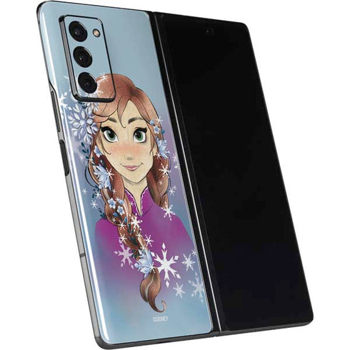 Disney Frozen Anna Portrait Galaxy Z Fold2 5G Skin