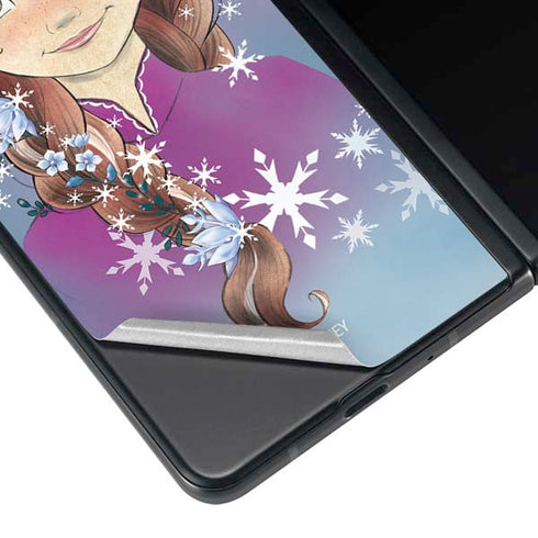 Disney Frozen Anna Portrait Galaxy Z Fold3 5G Skin