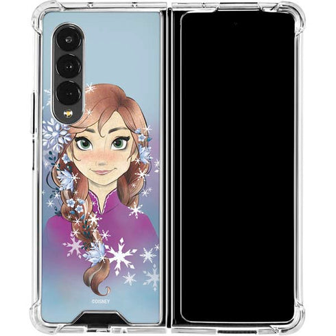 Disney Frozen Anna Portrait Galaxy Z Fold4 5G Clear Case