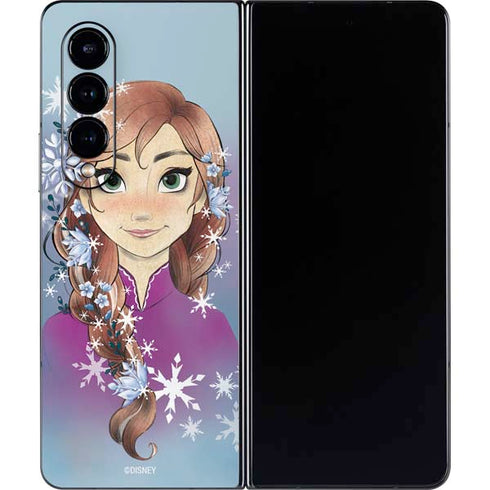 Disney Frozen Anna Portrait Galaxy Z Fold4 5G Skin