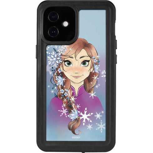 Disney Frozen Anna Portrait iPhone 12 Mini Waterproof Case