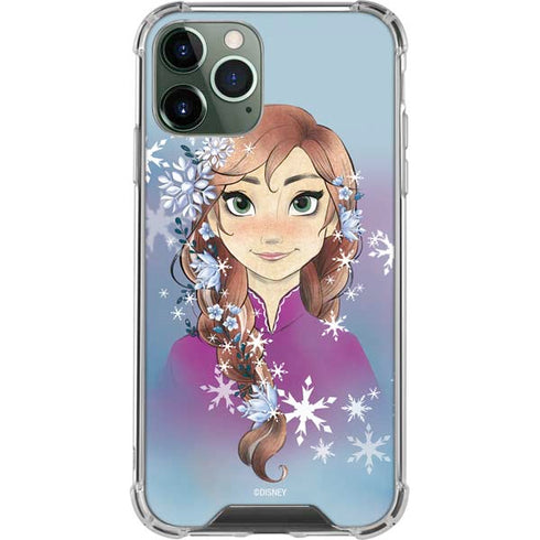 Disney Frozen Anna Portrait iPhone 12 Pro Clear Case