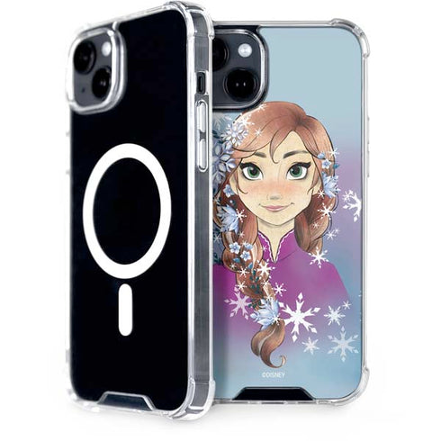 Disney Frozen Anna Portrait iPhone 15 Plus MagSafe Case