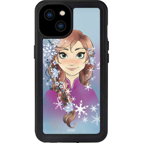 Disney Frozen Anna Portrait iPhone 15 Plus Waterproof Case