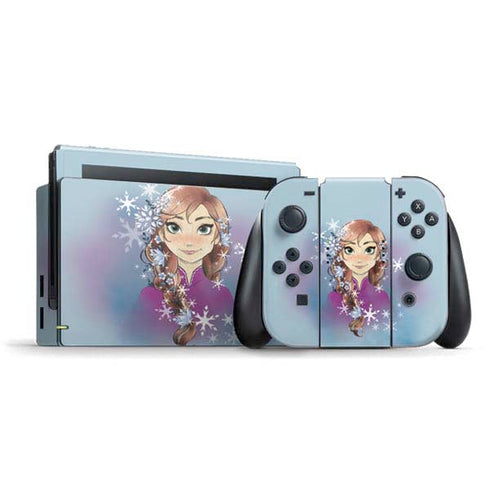 Disney Frozen Anna Portrait Nintendo Switch Bundle Skin