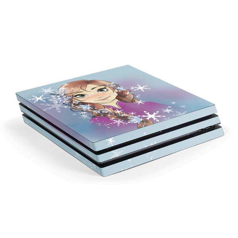 Disney Frozen Anna Portrait PS4 Pro Console Skin