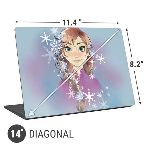 Disney Frozen Anna Portrait Universal Laptop 14in (11.4 x 8.2in) Skin