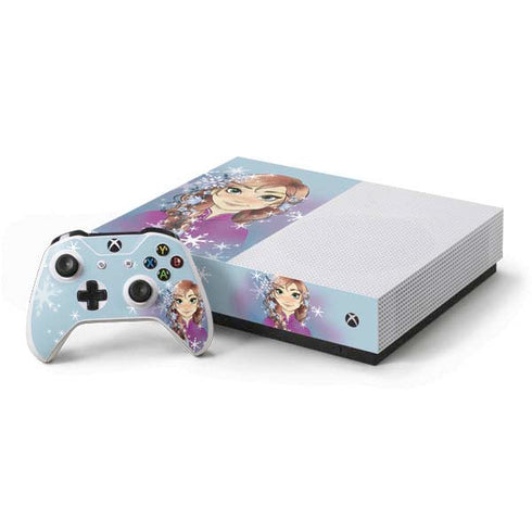 Disney Frozen Anna Portrait Xbox One S All-Digital Edition Bundle Skin