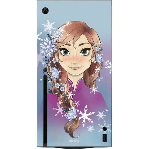 Disney Frozen Anna Portrait Xbox Series X Console Skin