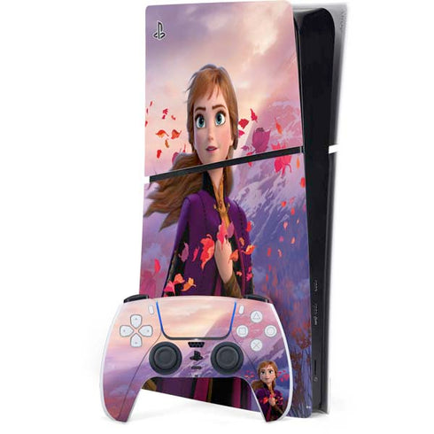 Disney Frozen II Anna PS5 Slim Digital Edition Console Skin