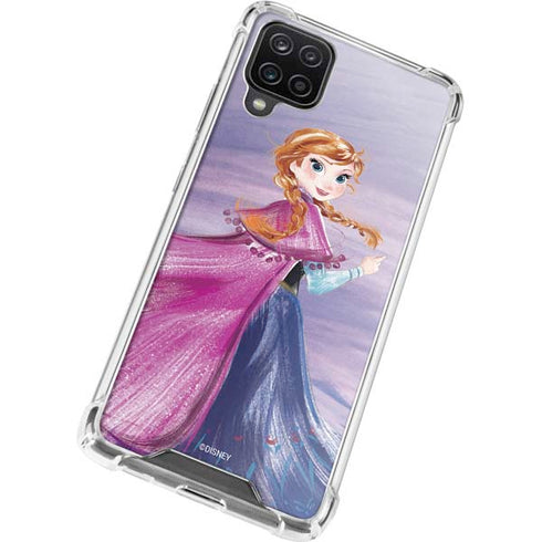 Disney Frozen Anna Sketch Art Galaxy A12 Clear Case