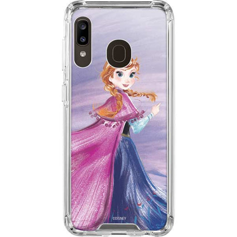 Disney Frozen Anna Sketch Art Galaxy A30 Clear Case