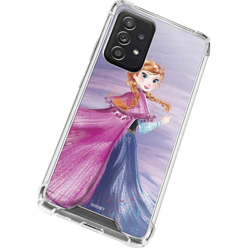 Disney Frozen Anna Sketch Art Galaxy A72 5G Clear Case