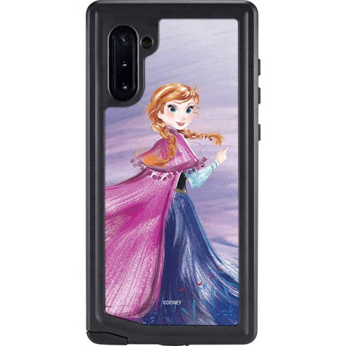 Disney Frozen Anna Sketch Art Galaxy Note 10 Waterproof Case