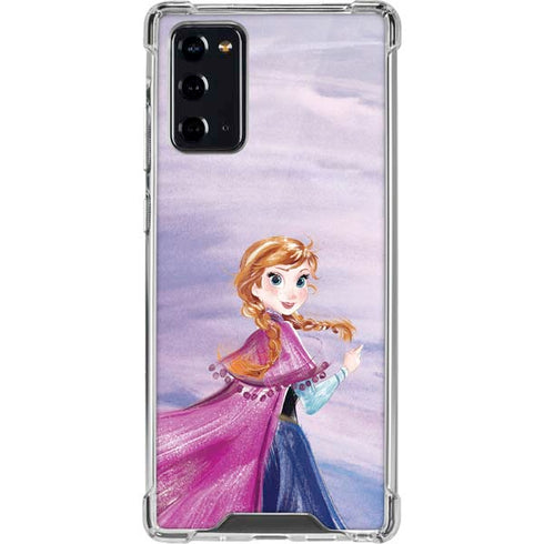Disney Frozen Anna Sketch Art Galaxy Note20 5G Clear Case