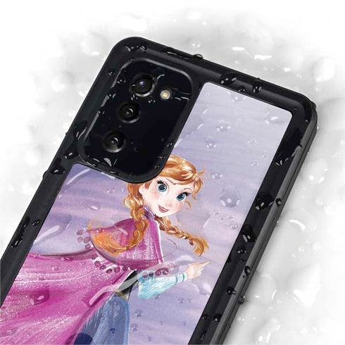 Disney Frozen Anna Sketch Art Galaxy Note20 5G Waterproof Case