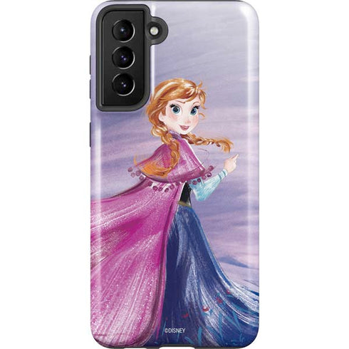 Disney Frozen Anna Sketch Art Galaxy S21 Plus 5G Pro Case