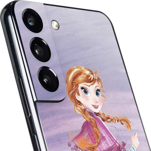 Disney Frozen Anna Sketch Art Galaxy S22 Plus Skin