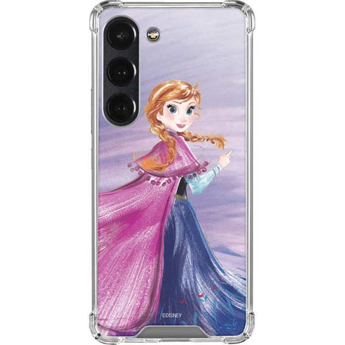 Disney Frozen Anna Sketch Art Galaxy S23 Clear Case