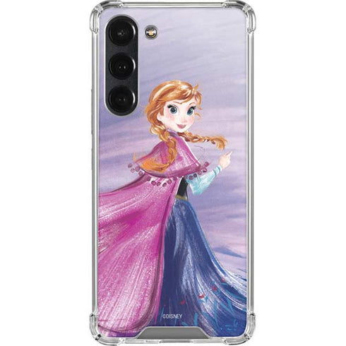 Disney Frozen Anna Sketch Art Galaxy S23 Plus Clear Case